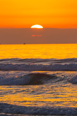 Ocean Sunset Wave 