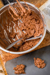 Spoons in the cookie dough