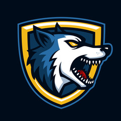 Wild dogs sign and symbol logo vector