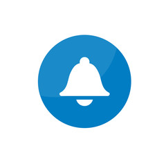 Simple Flat Minimalist Bell Notification Alarm Timer Watch App Icon