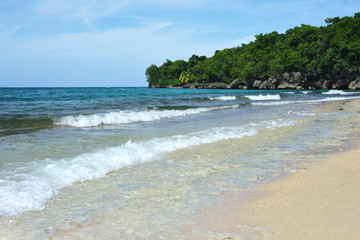 Caribbean sea: paradise beach