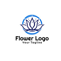 Beauty flowers logo Template Vector
