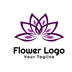 Beauty flowers logo Template Vector