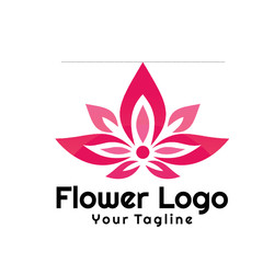 Beauty flowers logo Template Vector