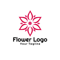 Beauty flowers logo Template Vector