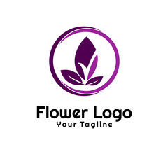 Beauty flowers logo Template Vector