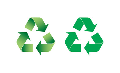 Obraz premium Recycle logo vector icon on white background,for graphic design,Website, EPS 10