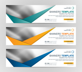 Fototapeta premium Abstract Web banner design background or header Templates