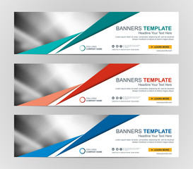 Fototapeta premium Abstract Web banner design background or header Templates