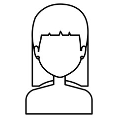 Fototapeta premium young woman shirtless character vector illustration design