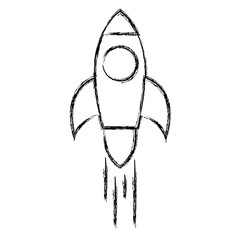 rocket launcher isolated icon vector illustration design