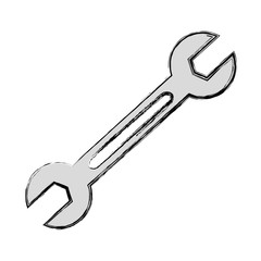 wrench tool isolated icon vector illustration design