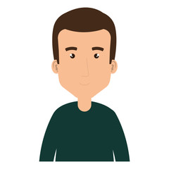young and casual man avatar character vector illustration design