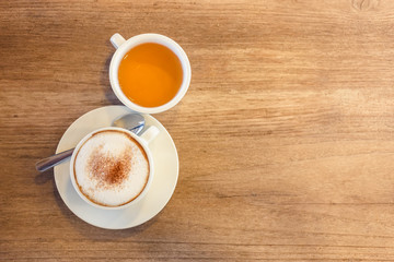 Cappuccino and Tea