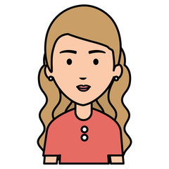 young and casual woman character vector illustration design