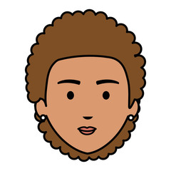 young head woman character vector illustration design
