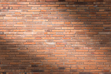 Fototapeta na wymiar Brick wall texture or brick wall background. brick wall for interior exterior decoration and industrial construction concept design. brick wall motifs that occurs natural.