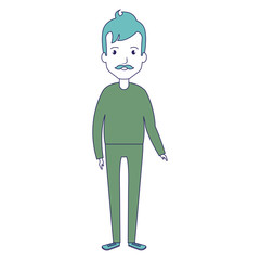 Fototapeta na wymiar young and casual man avatar character vector illustration design