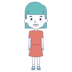 cute and little girl vector illustration design