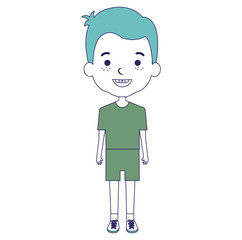 cute and little boy vector illustration design