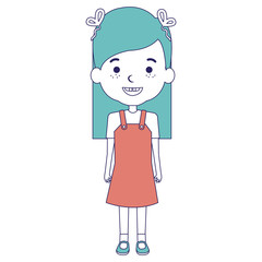 cute and little girl vector illustration design