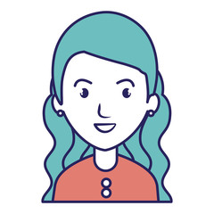 young and casual woman character vector illustration design