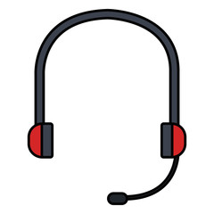 earphones sound isolated icon vector illustration design