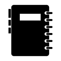 notebook with tabs icon vector illustration design