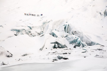 Walk on Solheimajokul Glacier