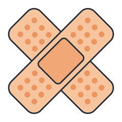 cure band isolated icon vector illustration design