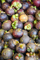 background the mangosteen .Thailand