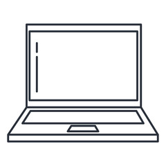 laptop computer isolated icon vector illustration design
