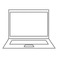 laptop computer isolated icon vector illustration design