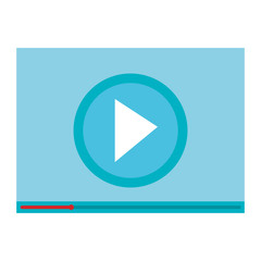 media player template icon vector illustration design