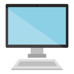 desktop computer isolated icon vector illustration design
