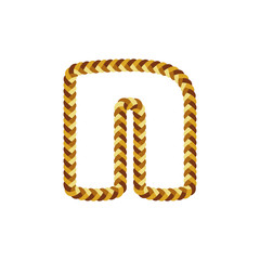 N Braid Letter Logo Icon Design