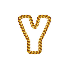 Y Braid Letter Logo Icon Design