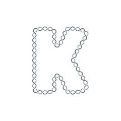 K Infinity Letter Logo Icon Design