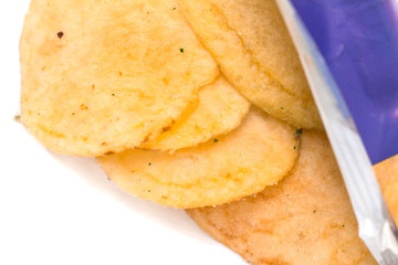 chips isolated on white