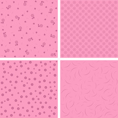 Set of floral patterns