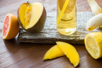 Fresh juice from citrus and mango