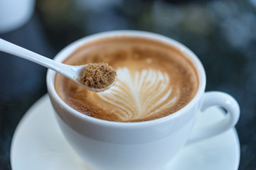 White coffee cup