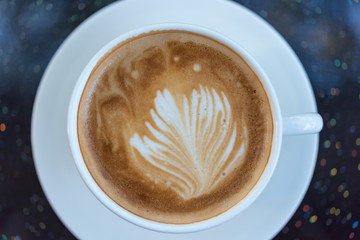 White coffee cup