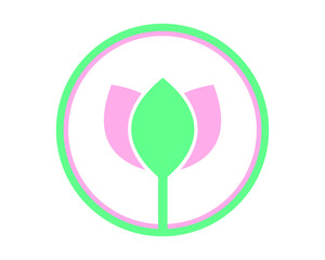 circle lotus flower flower flora floral plant nature image vector icon