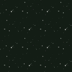 Seamless pattern background starfield in the sky. Vector illustration.