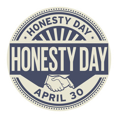 Honesty Day stamp