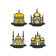 mosque icon illustration