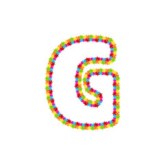 G Puzzle Letter Logo Icon Design