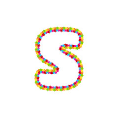 S Puzzle Letter Logo Icon Design