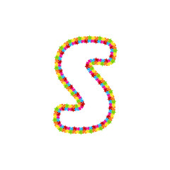 S Puzzle Letter Logo Icon Design